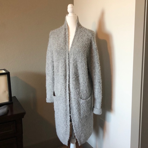 banana republic fuzzy cardigan